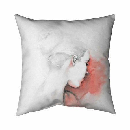 FONDO 20 x 20 in. Pastel Woman-Double Sided Print Indoor Pillow FO2772060